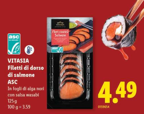 VITASIA Filetti di dorso di salmone ASC