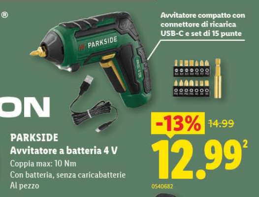 PARKSIDE Avvitatore a batteria 4 V