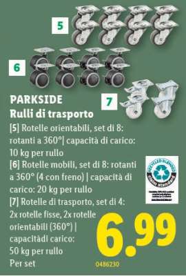 PARKSIDE Rulli di trasporto