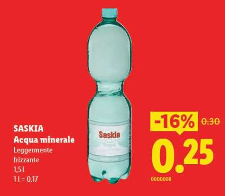 SASKIA Acqua minerale
