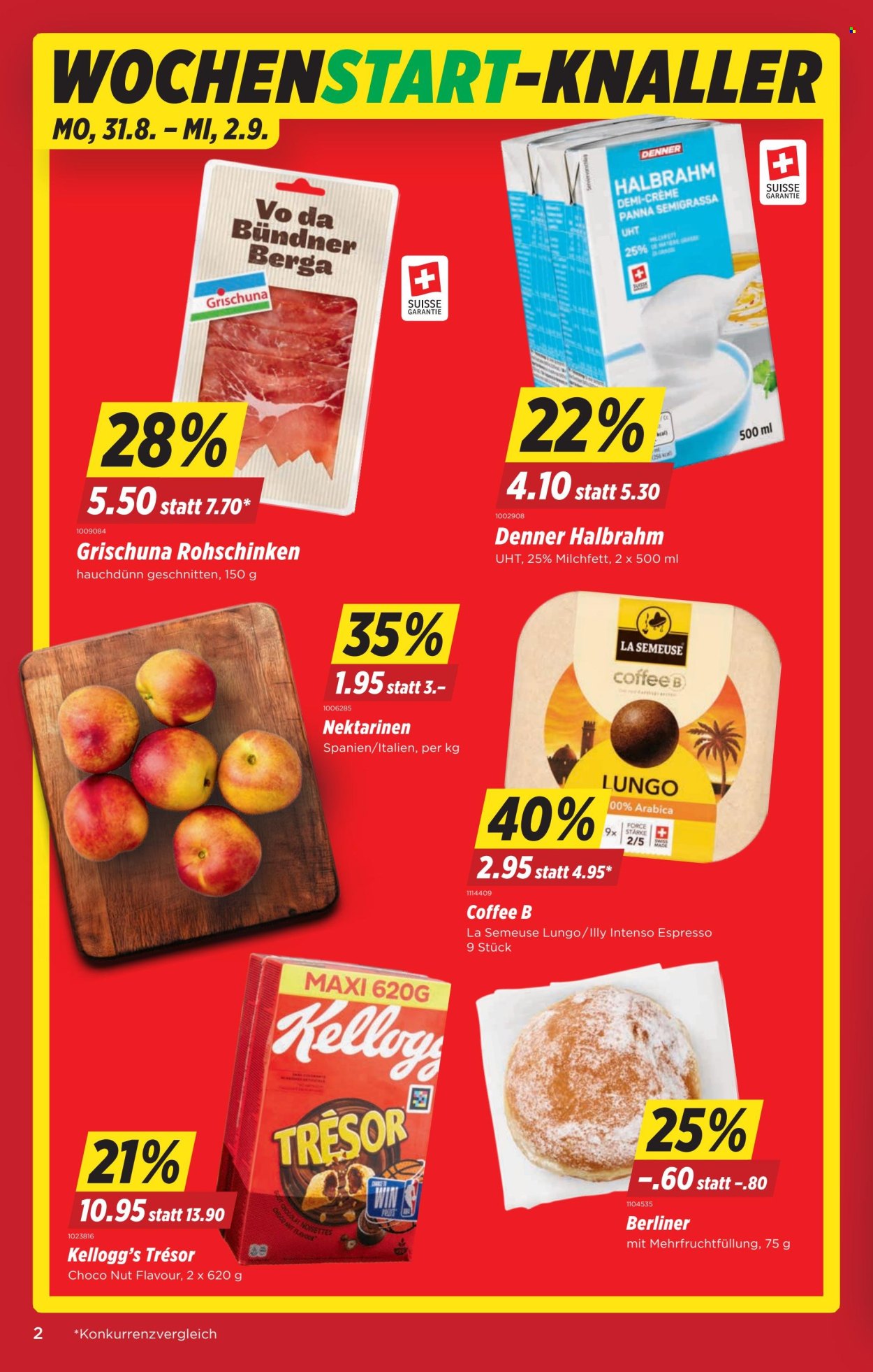 Volantino Denner - 27.8.2026 - 2.9.2026. Pagina 2. Pagina 2