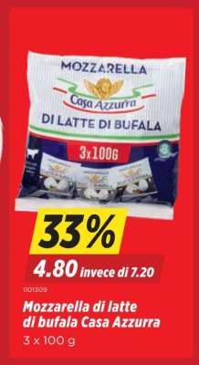Mozzarella di latte di bufala Casa Azzurra