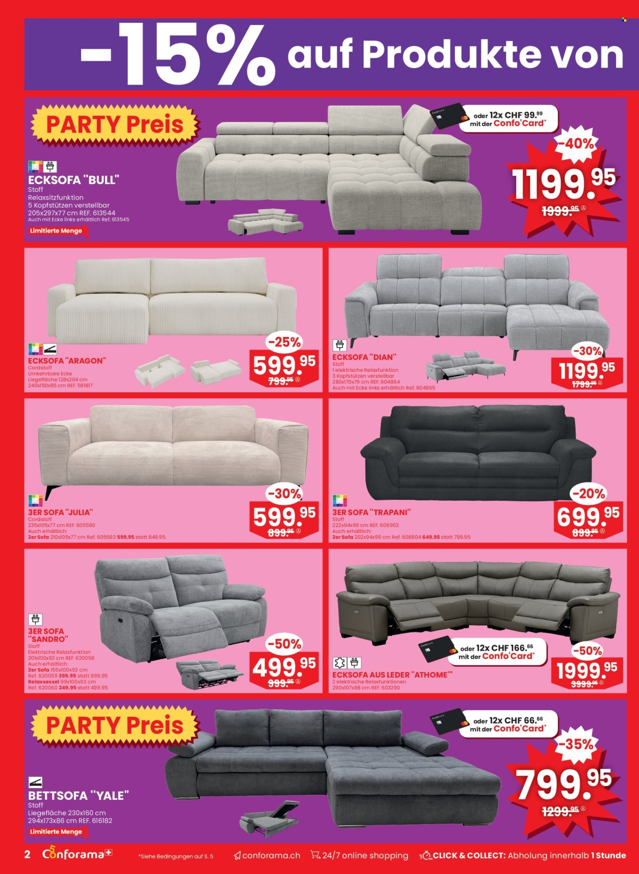 Volantino Conforama - 26.8.2026 - 8.9.2026. Pagina 2. Pagina 2