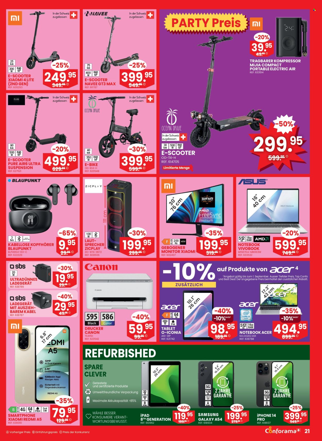 Volantino Conforama - 26.8.2026 - 8.9.2026. Pagina 21. Pagina 21