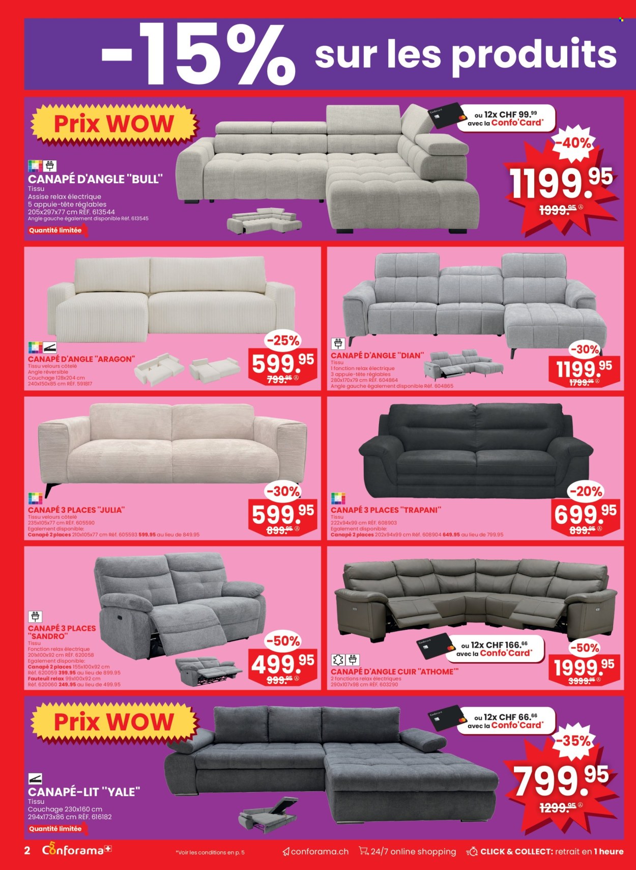 Volantino Conforama - 26.8.2026 - 8.9.2026. Pagina 2. Pagina 2