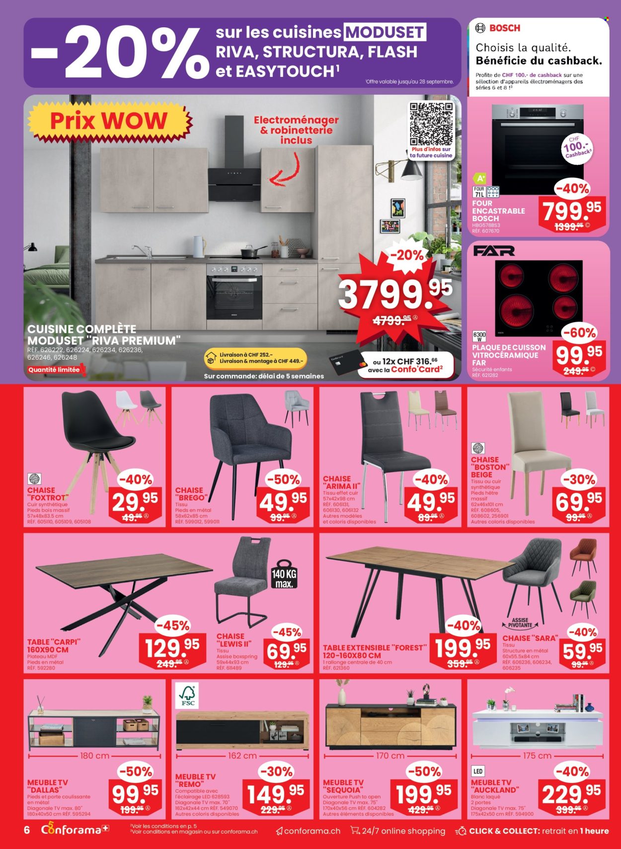 Volantino Conforama - 26.8.2026 - 8.9.2026. Pagina 6. Pagina 6