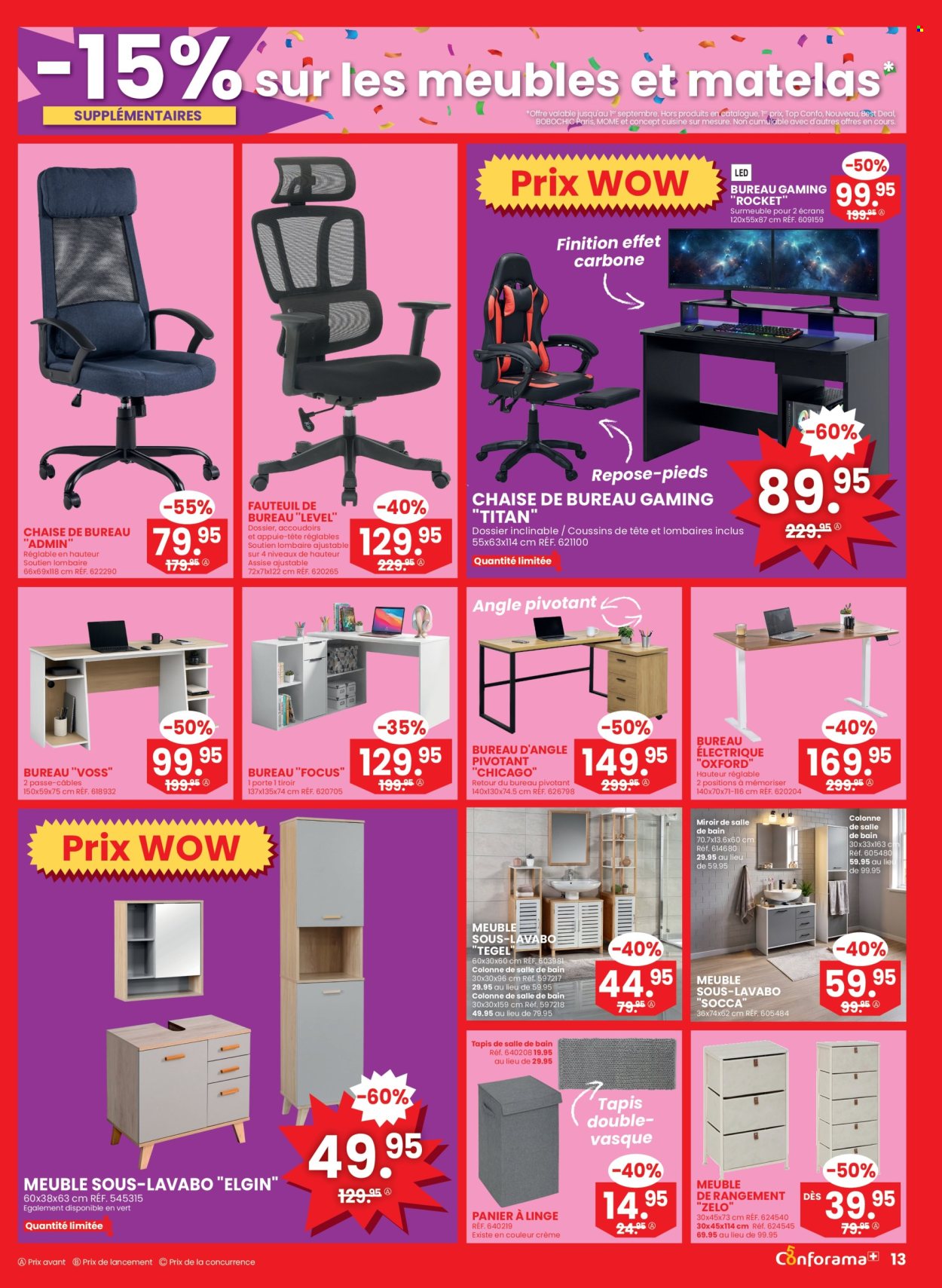 Volantino Conforama - 26.8.2026 - 8.9.2026. Pagina 13. Pagina 13