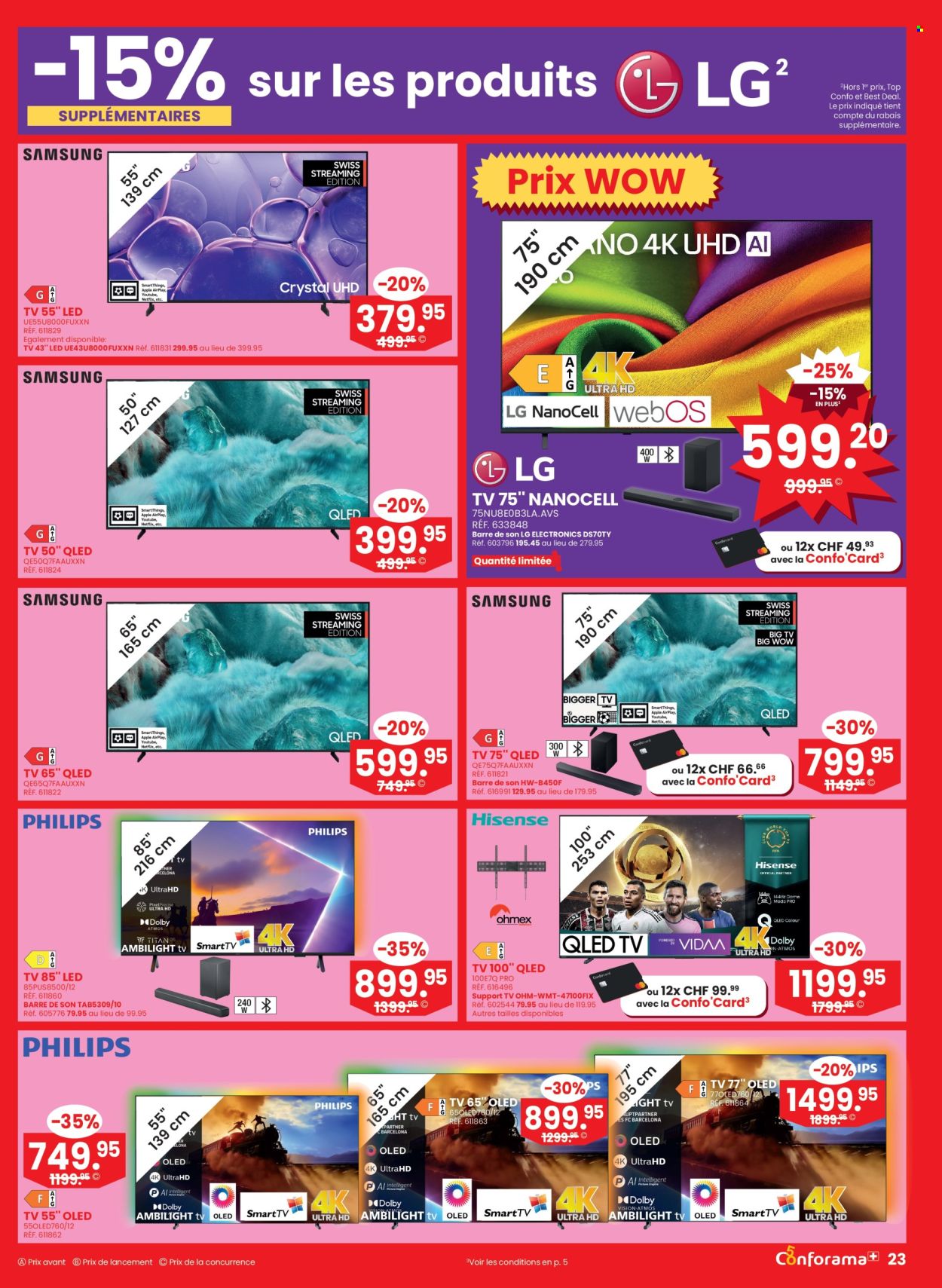 Volantino Conforama - 26.8.2026 - 8.9.2026. Pagina 23. Pagina 23