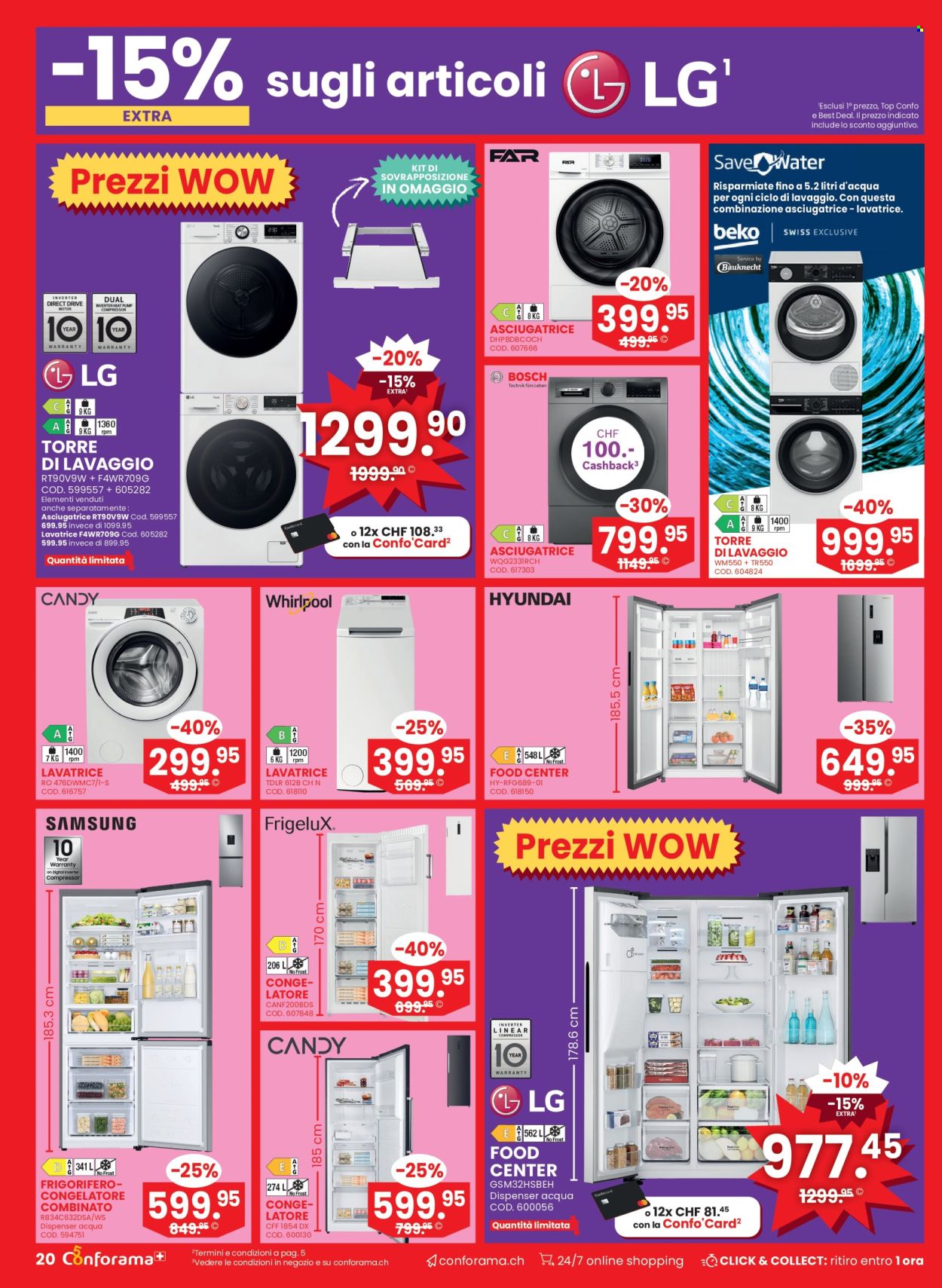 Volantino Conforama - 26.8.2026 - 8.9.2026. Pagina 20. Pagina 20