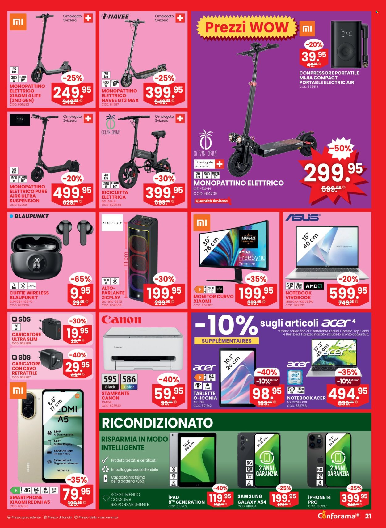 Volantino Conforama - 26.8.2026 - 8.9.2026. Pagina 21. Pagina 21