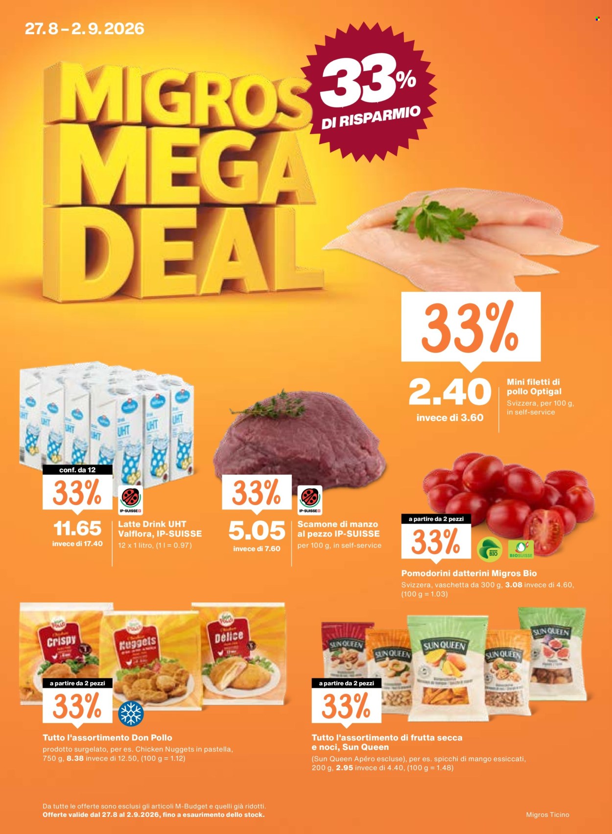 Volantino Migros - 27.8.2026 - 2.9.2026. Pagina 1. Pagina 1