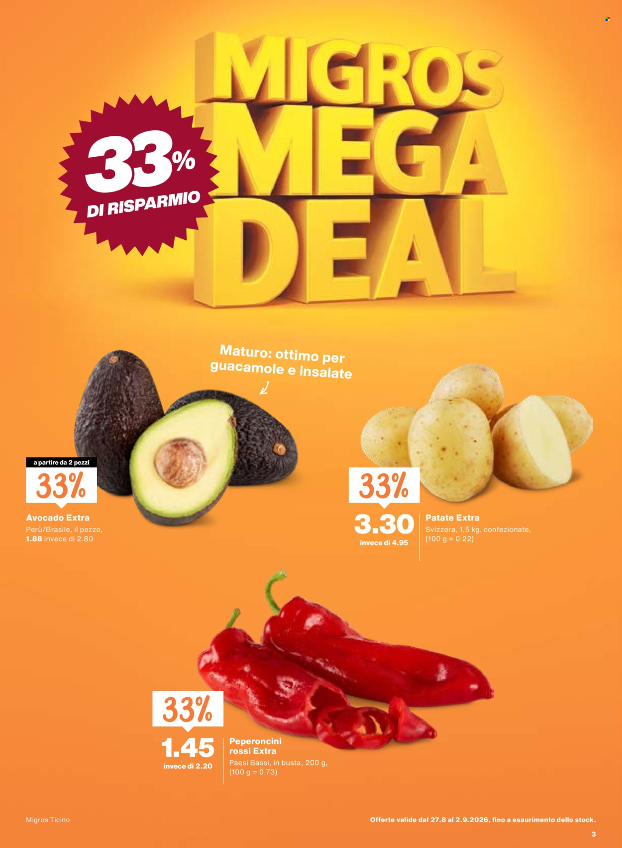 Volantino Migros - 27.8.2026 - 2.9.2026. Pagina 3. Pagina 3
