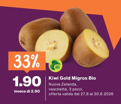 Kiwi Gold Migros Bio