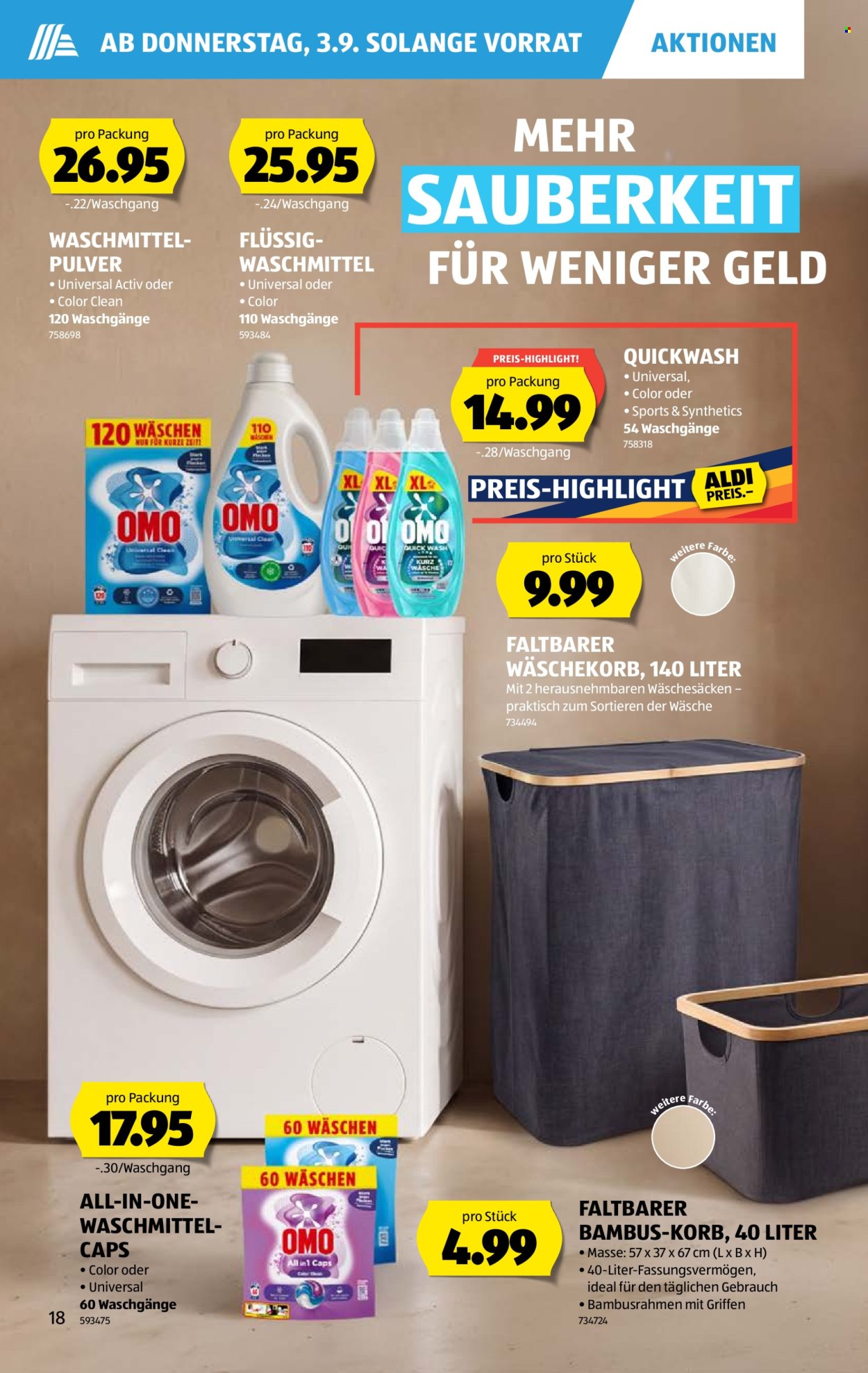 Volantino Aldi - 3.9.2026 - 9.9.2026. Pagina 18. Pagina 18