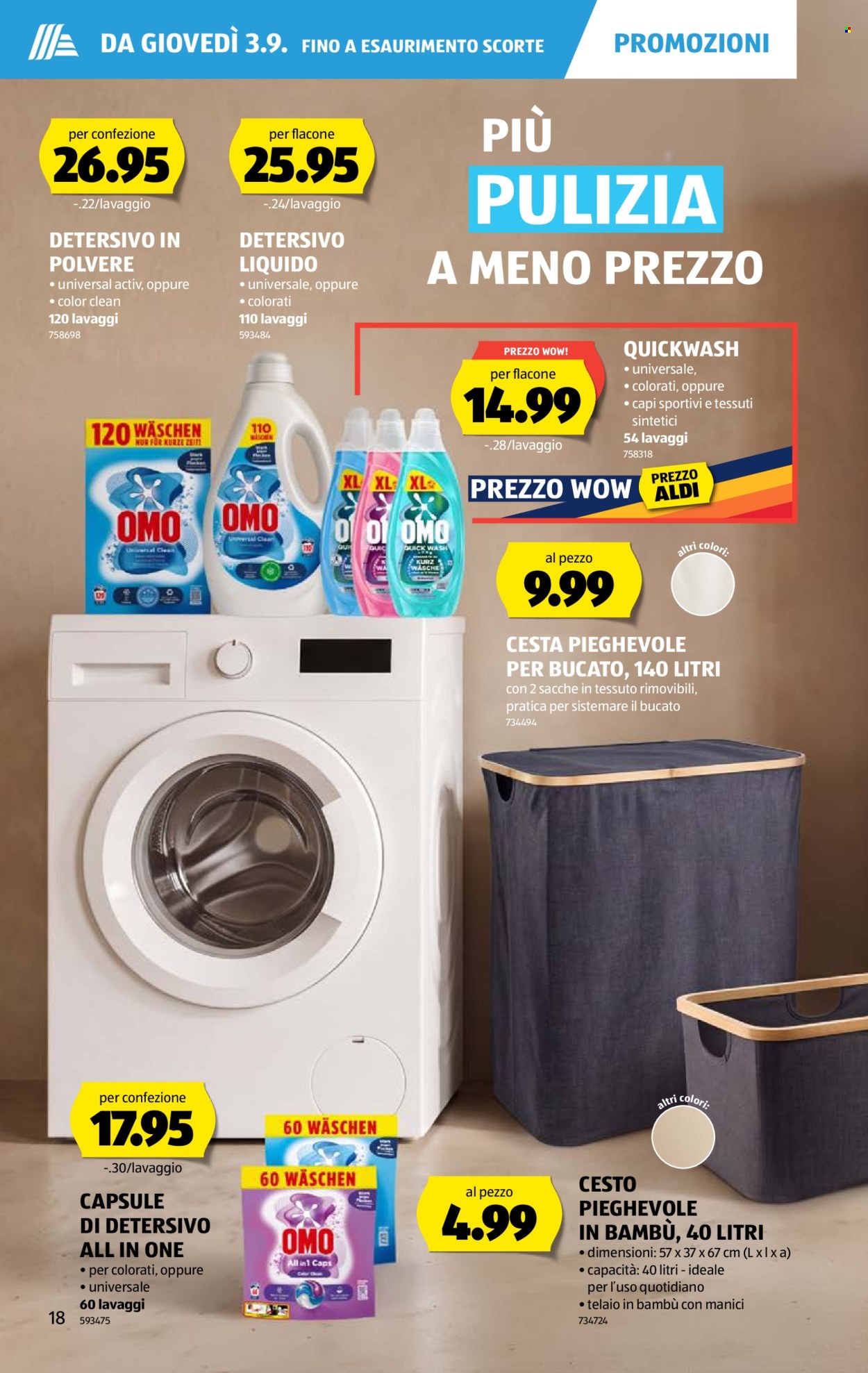 Volantino Aldi - 3.9.2026 - 9.9.2026. Pagina 18. Pagina 18