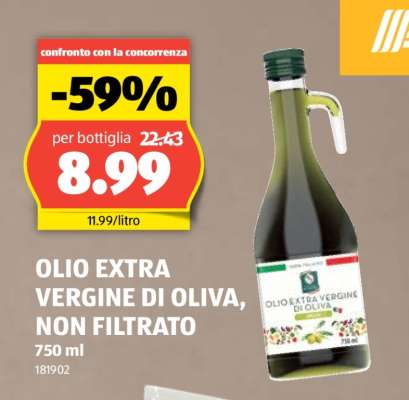 OLIO EXTRA VERGINE DI OLIVA, NON FILTRATO