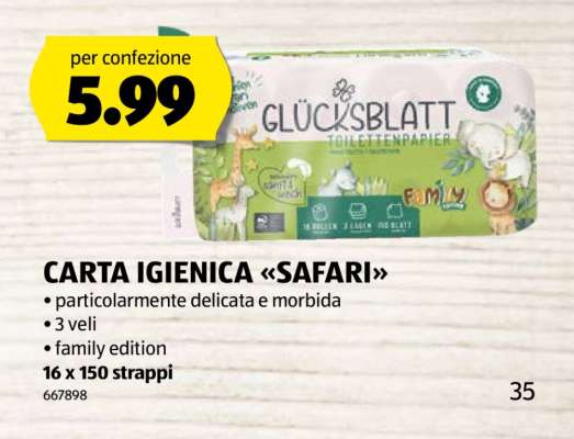 CARTA IGIENICA «SAFARI»