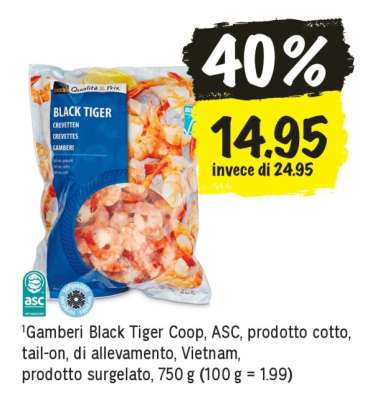 Gamberi Black Tiger Coop