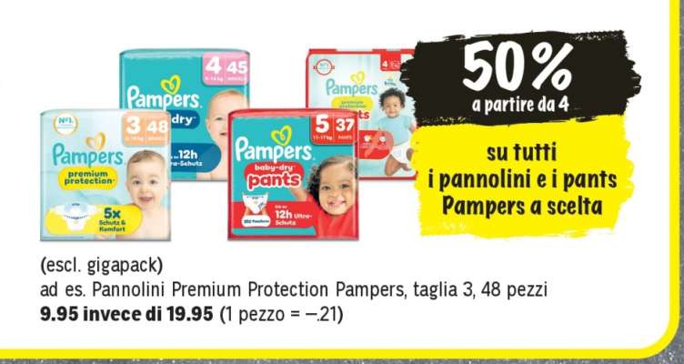 Pannolini Premium Protection Pampers