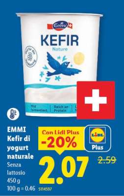 EMMI Kefir di yogurt naturale