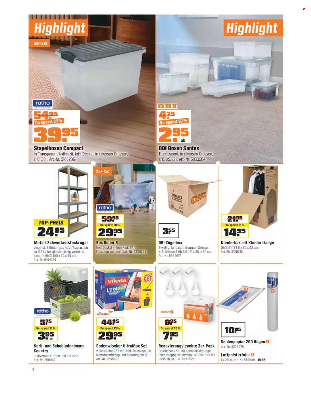 Volantino OBI - 2.9.2026 - 4.10.2026. Pagina 6. Pagina 6