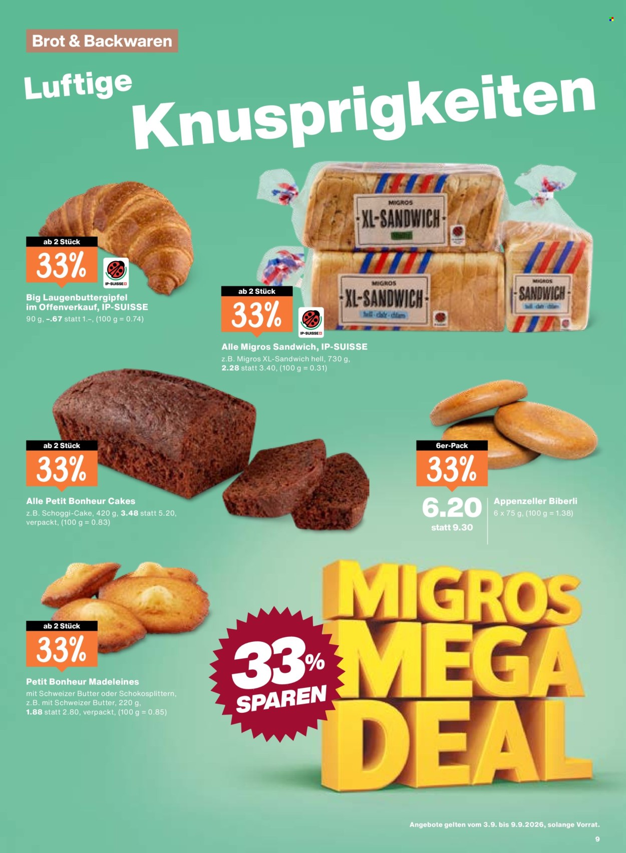 Volantino Migros - 3.9.2026 - 9.9.2026. Pagina 9. Pagina 9