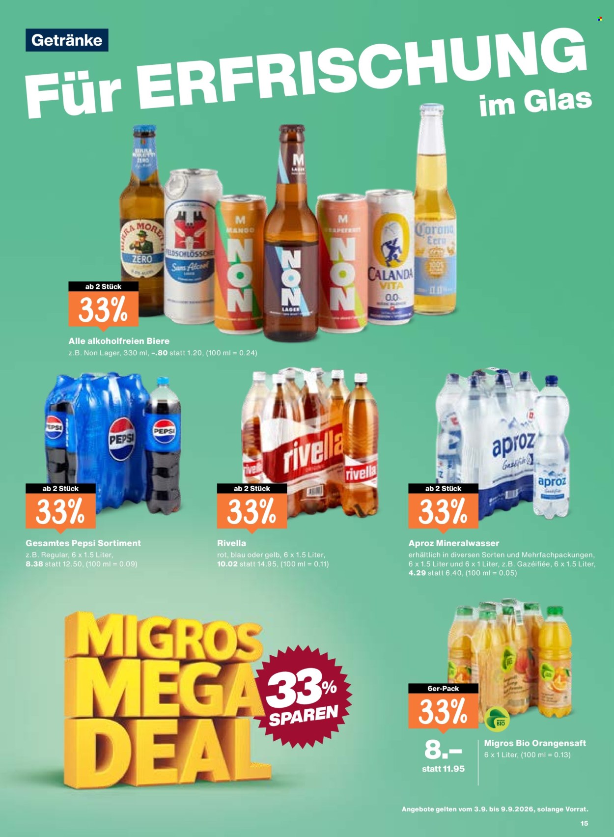 Volantino Migros - 3.9.2026 - 9.9.2026. Pagina 15. Pagina 15