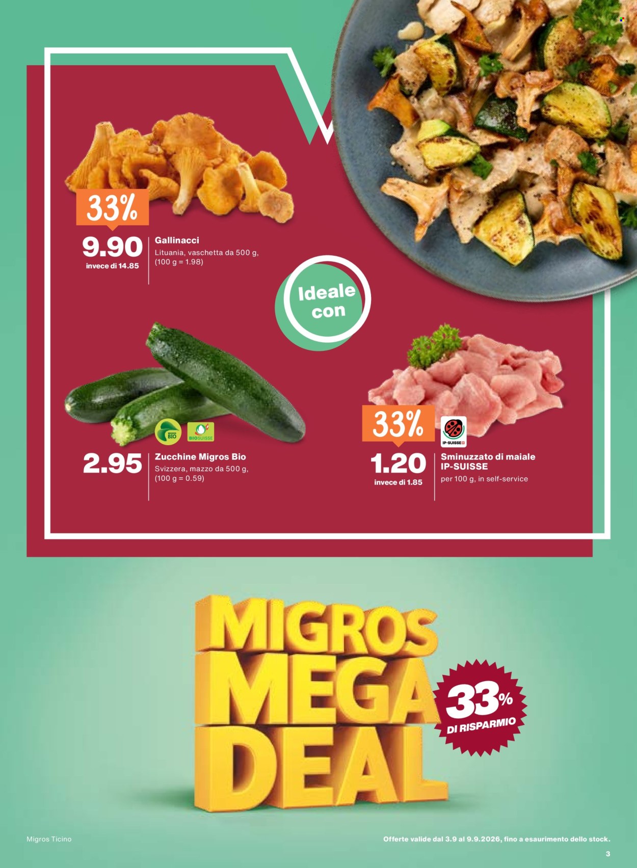 Volantino Migros - 3.9.2026 - 9.9.2026. Pagina 3. Pagina 3