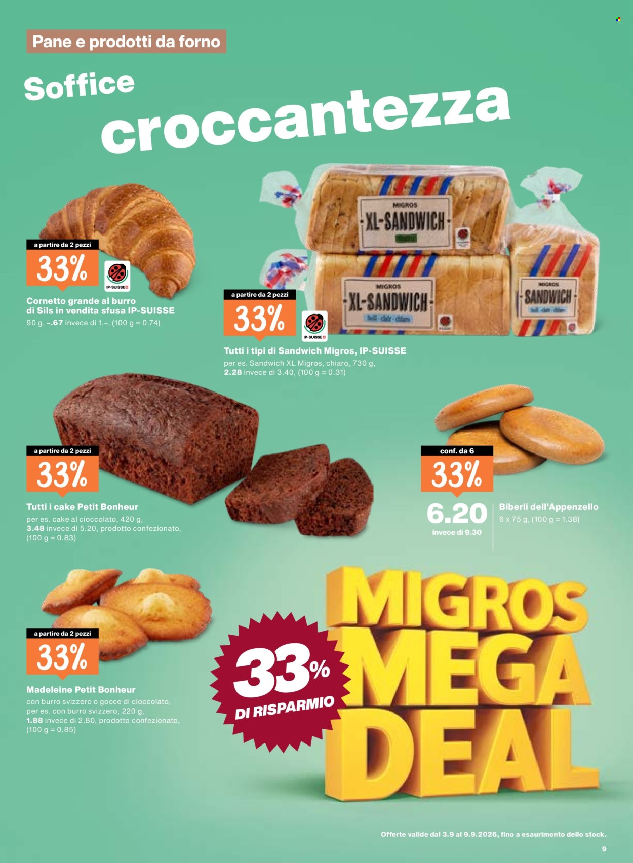 Volantino Migros - 3.9.2026 - 9.9.2026. Pagina 9. Pagina 9