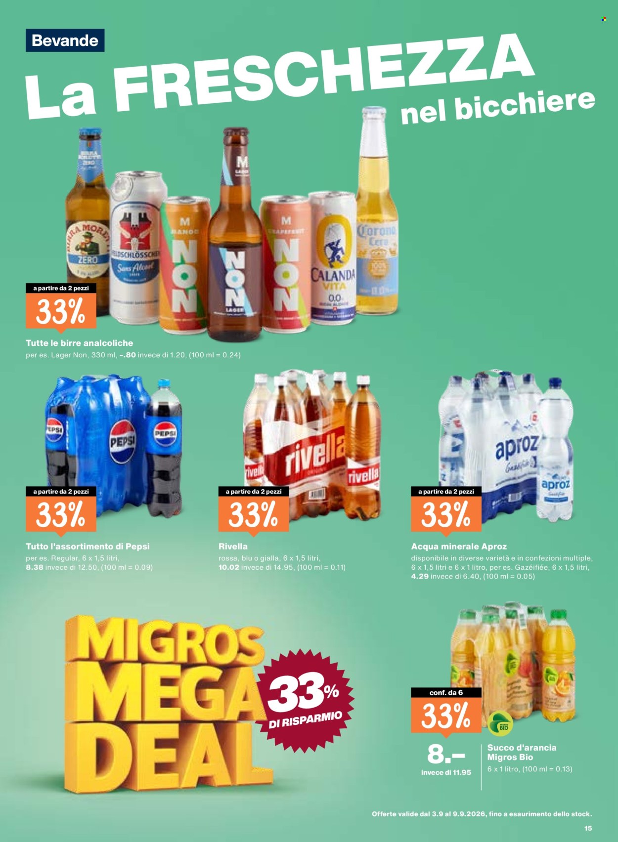 Volantino Migros - 3.9.2026 - 9.9.2026. Pagina 15. Pagina 15