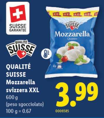 QUALITÉ SUISSE Mozzarella svizzera XXL