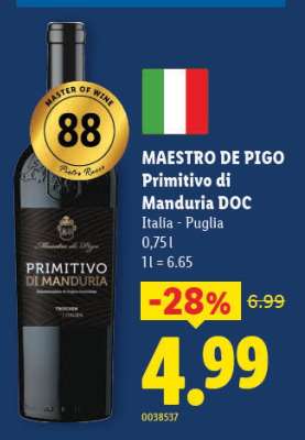 MAESTRO DE PIGO Primitivo di Manduria DOC