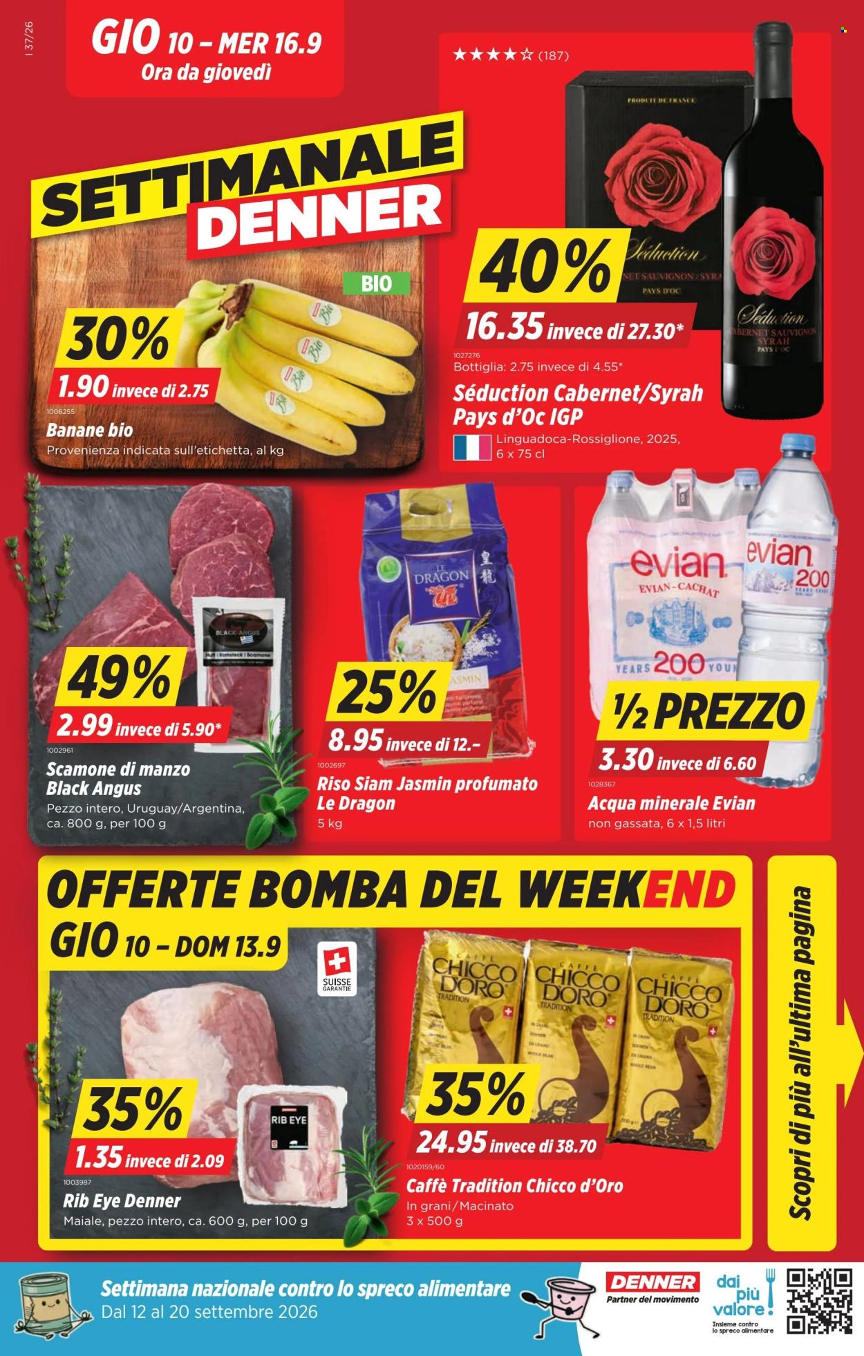 Volantino Denner - 10.9.2026 - 16.9.2026. Pagina 1. Pagina 1