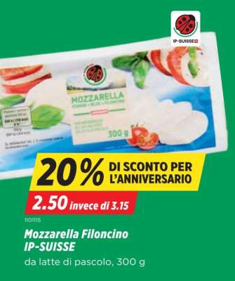 Mozzarella Filoncino IP-SUISSE