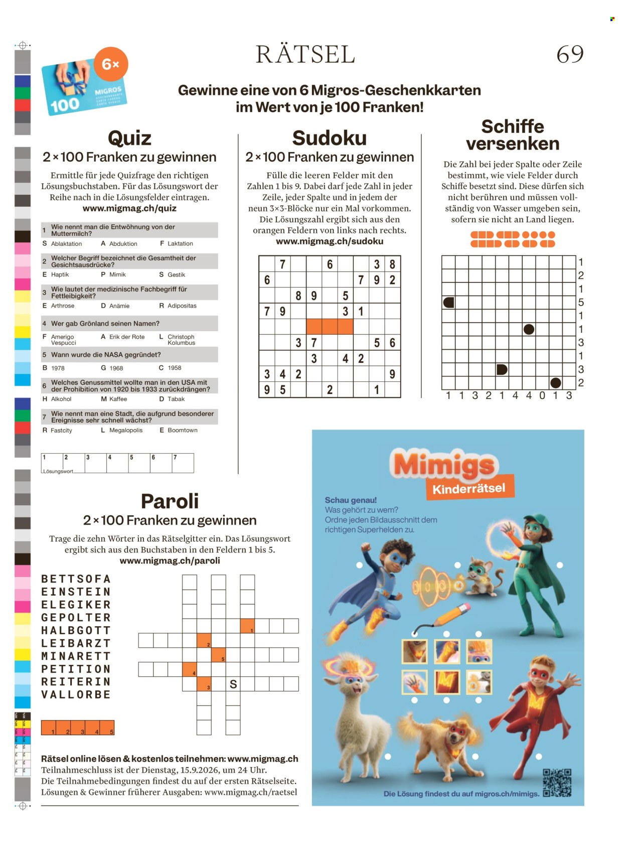Volantino Migros - 9.9.2026 - 16.9.2026. Pagina 69. Pagina 69