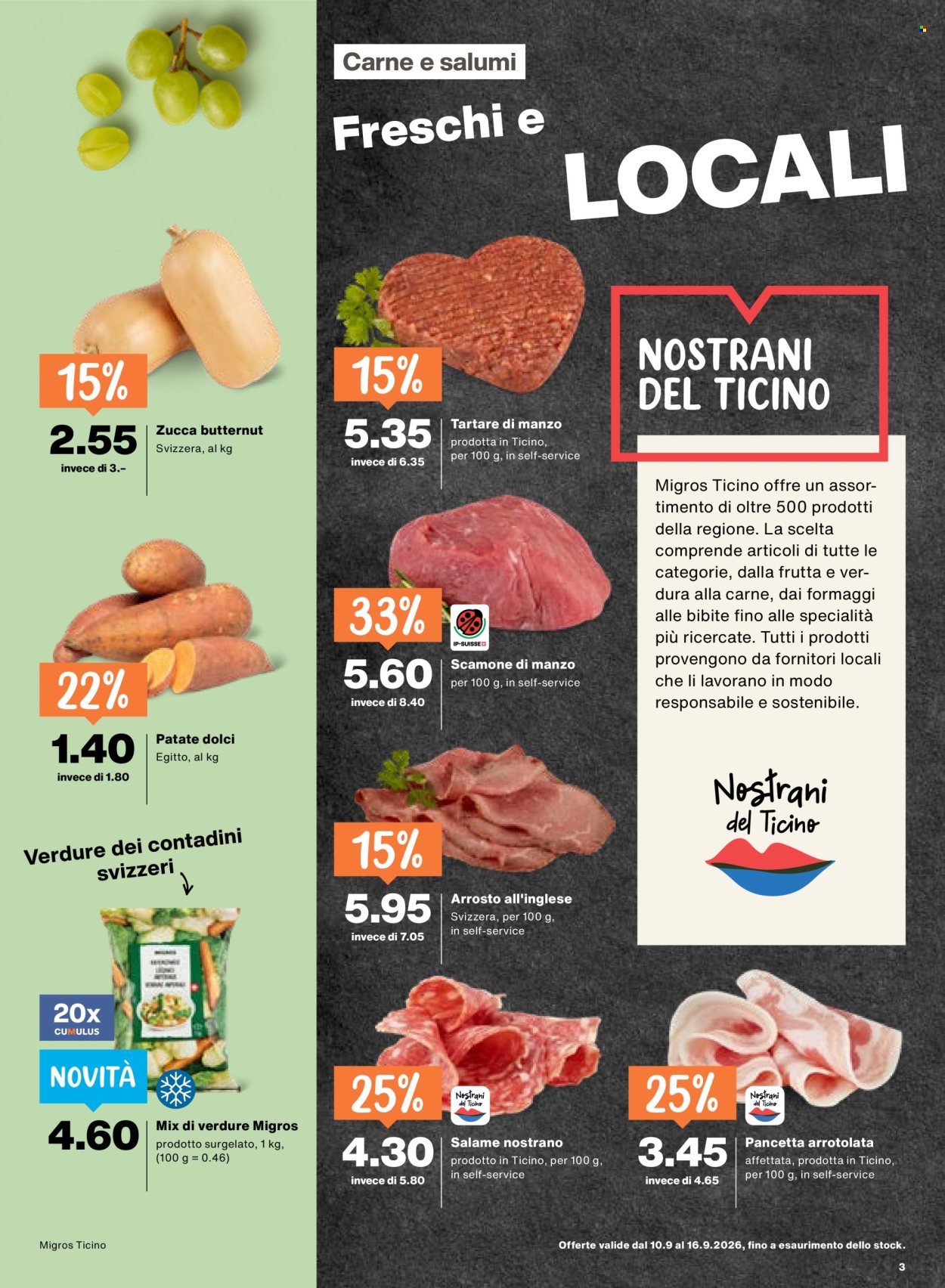 Volantino Migros - 10.9.2026 - 16.9.2026. Pagina 3. Pagina 3