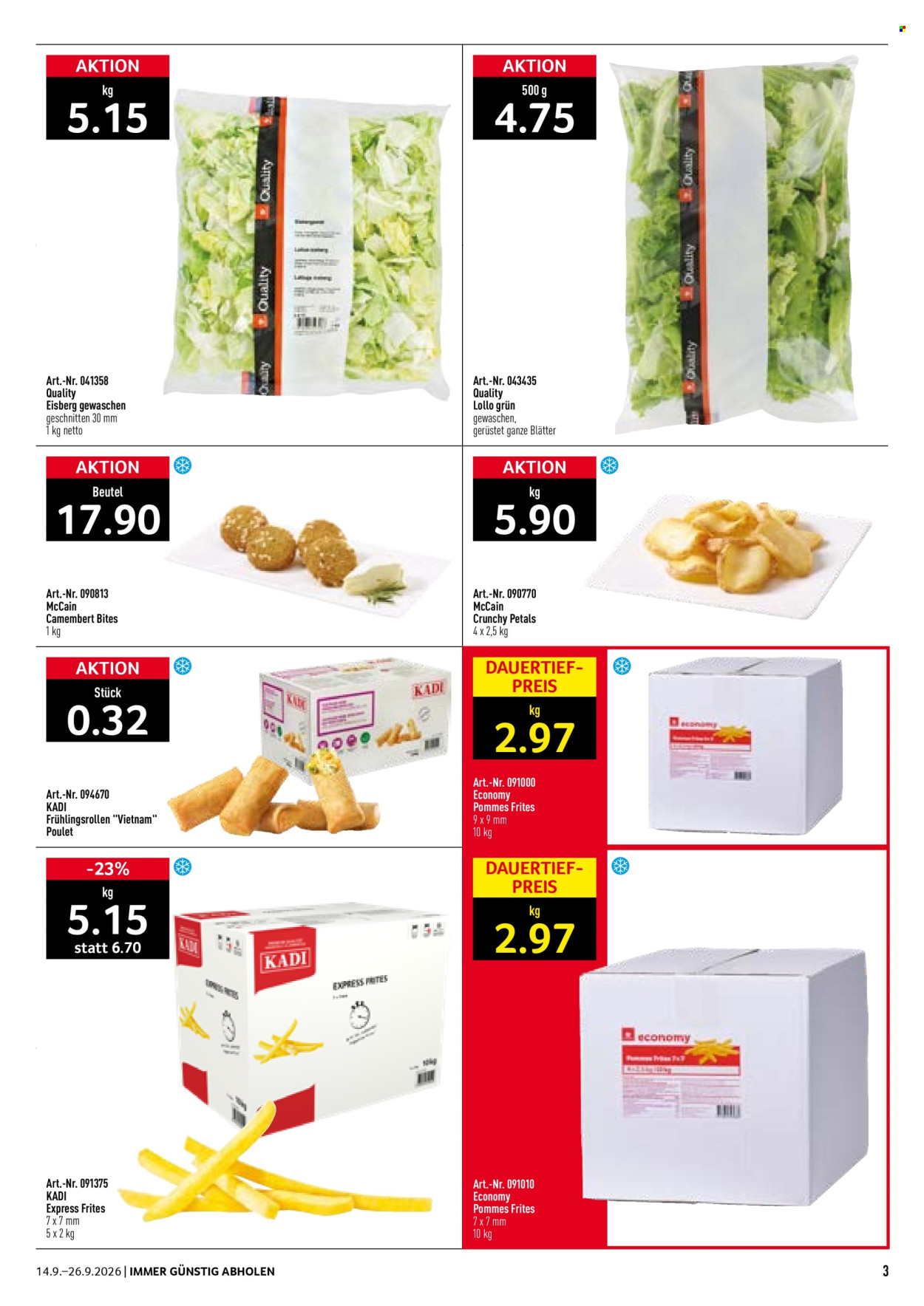 Volantino Prodega - 14.9.2026 - 26.9.2026. Pagina 3. Pagina 3