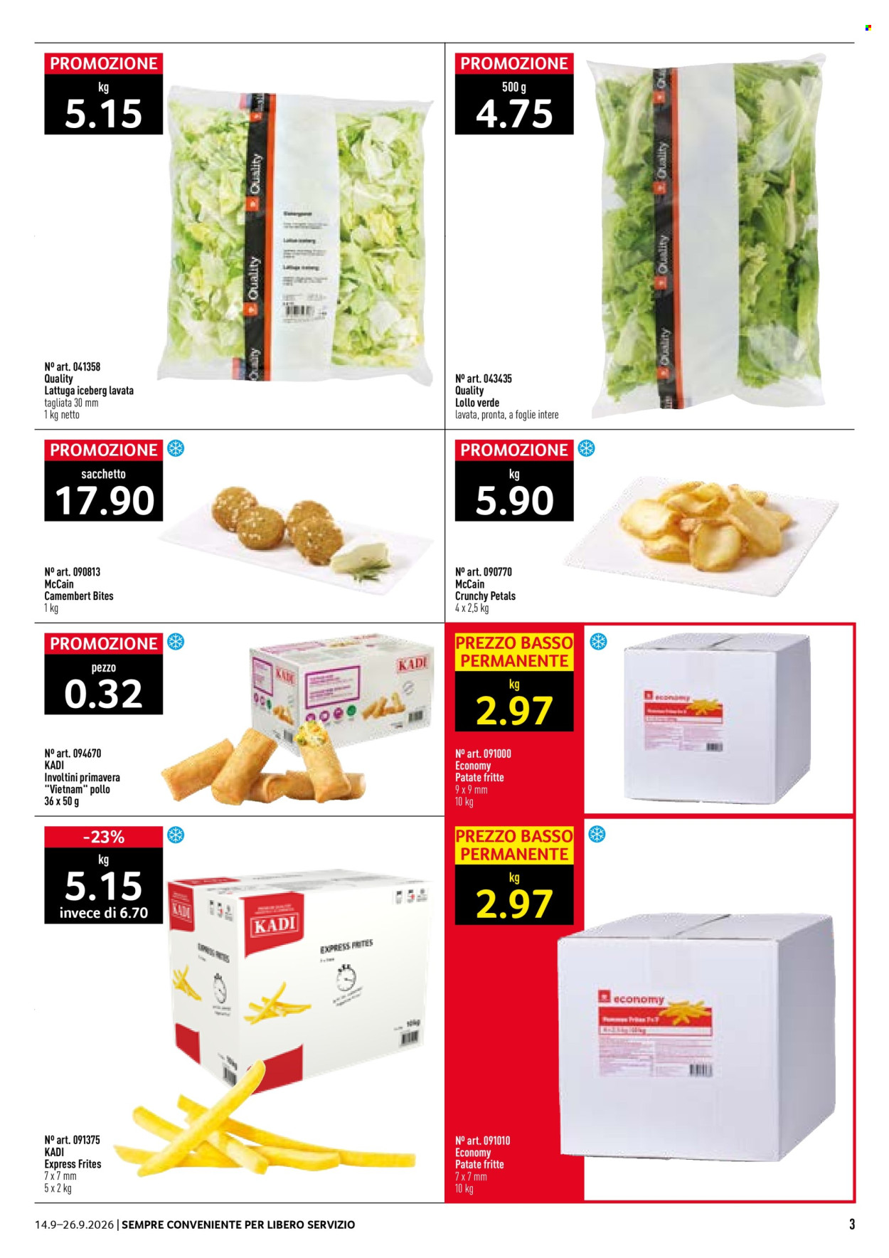 Volantino Prodega - 14.9.2026 - 26.9.2026. Pagina 3. Pagina 3