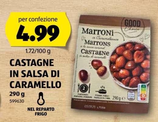 CASTAGNE IN SALSA DI CARAMELLO