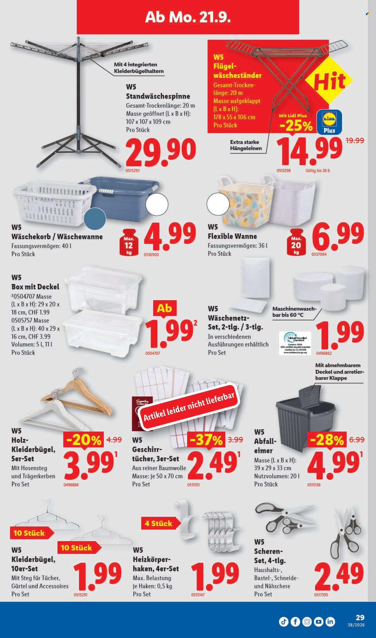Volantino Lidl - 17.9.2026 - 23.9.2026. Pagina 29. Pagina 29