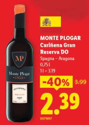 MONTE PLOGAR Cariñena Gran Reserva DO