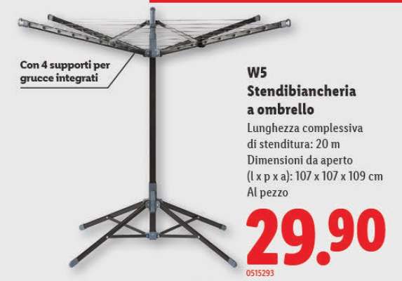 W5 Stendibiancheria a ombrello