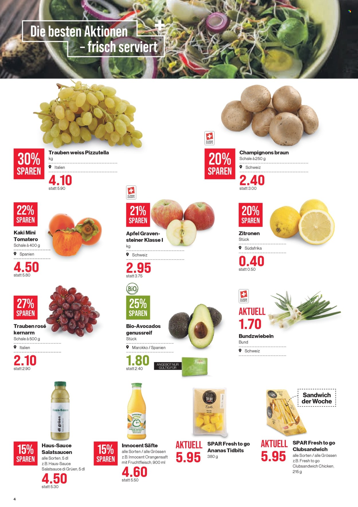 Volantino SPAR - 17.9.2026 - 23.9.2026. Pagina 4. Pagina 4