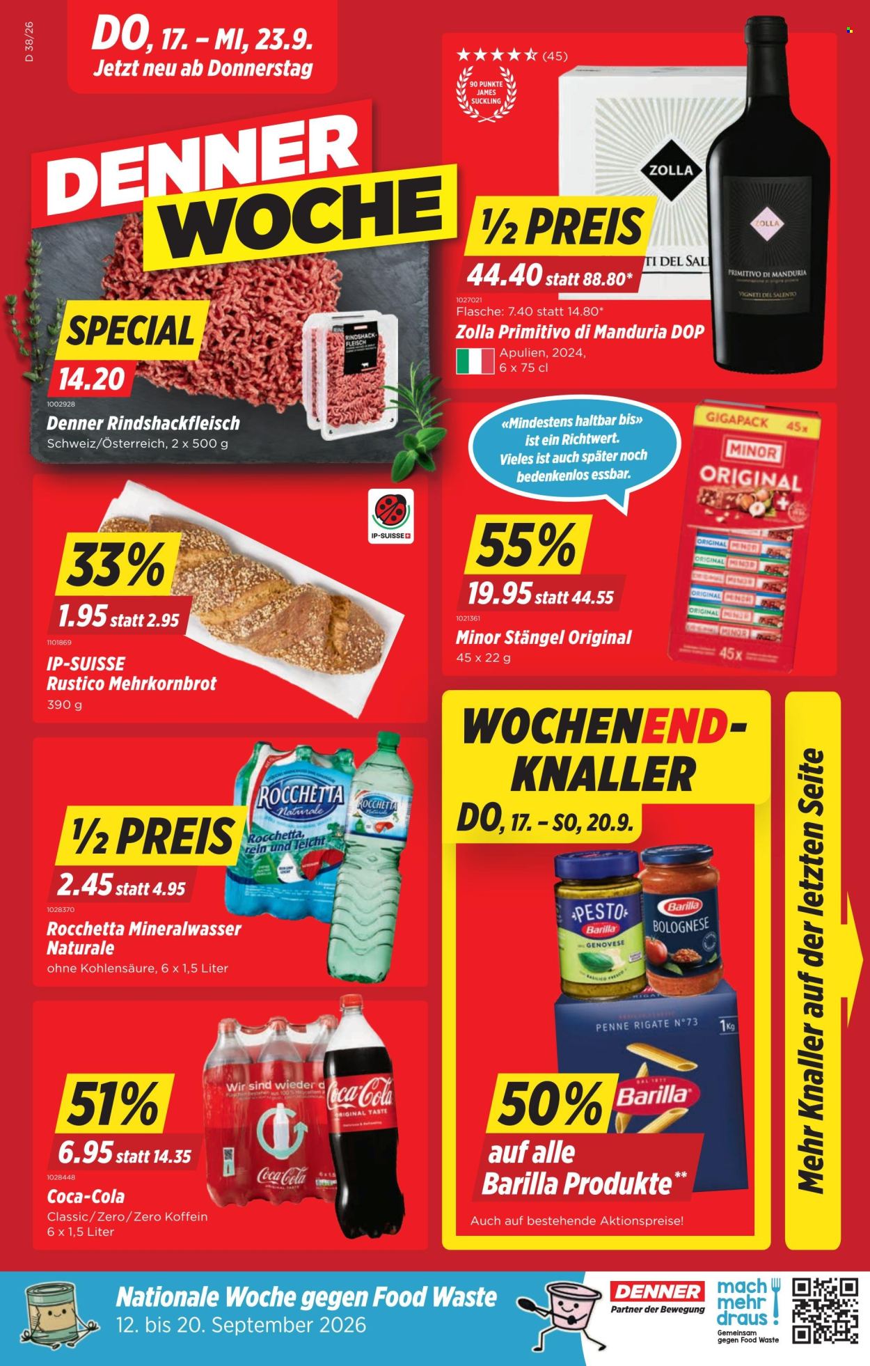 Volantino Denner - 17.9.2026 - 23.9.2026. Pagina 1. Pagina 1