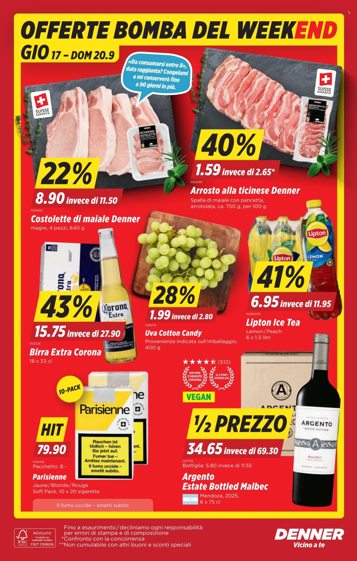 Volantino Denner - 17.9.2026 - 23.9.2026. Pagina 22. Pagina 22