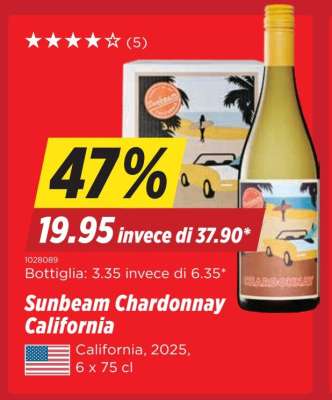 Sunbeam Chardonnay California