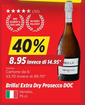 Brilla! Extra Dry Prosecco DOC
