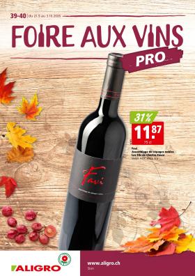 ALIGRO - Foire aux vins
