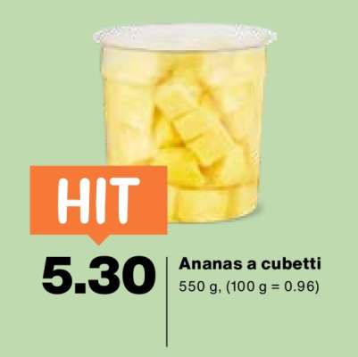 Ananas a cubetti
