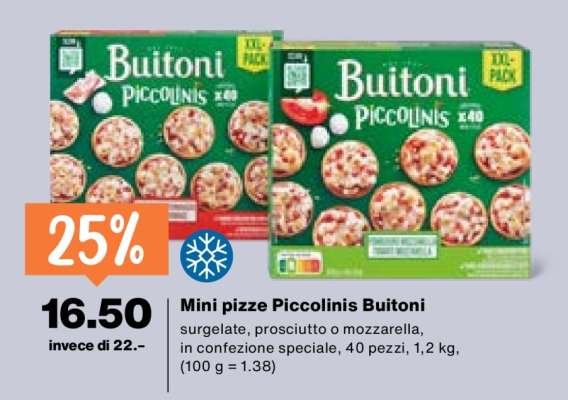 Mini pizze Piccolinis Buitoni